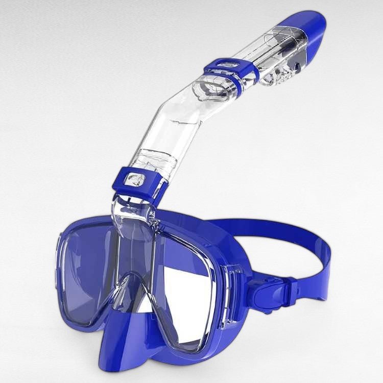 Foldable Snorkel Swim Mask – Easy Breathing and Crystal - Clear Underwater Vision - Luxyecs