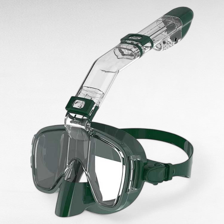 Foldable Snorkel Swim Mask – Easy Breathing and Crystal - Clear Underwater Vision - Luxyecs