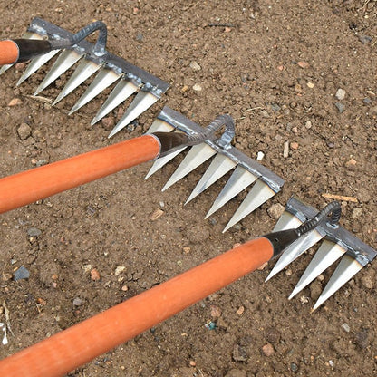 Garden Weeding Rake | Handheld Soil Cultivating Tool - Luxyecs