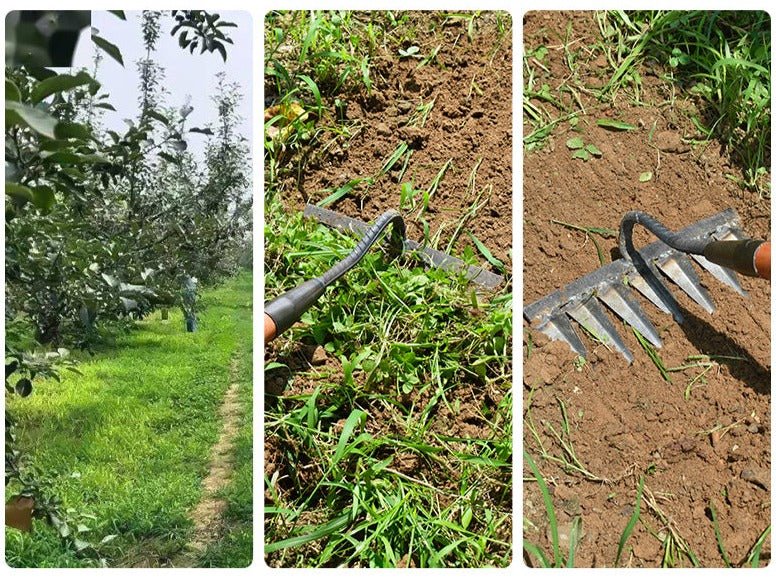 Garden Weeding Rake | Handheld Soil Cultivating Tool - Luxyecs