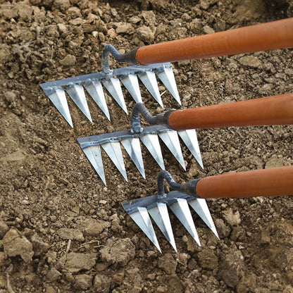 Garden Weeding Rake | Handheld Soil Cultivating Tool - Luxyecs