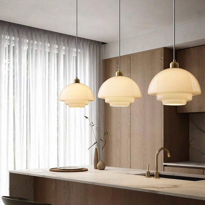 Stylish Glass Pendant Lamp | Elegant Interior Lighting Design