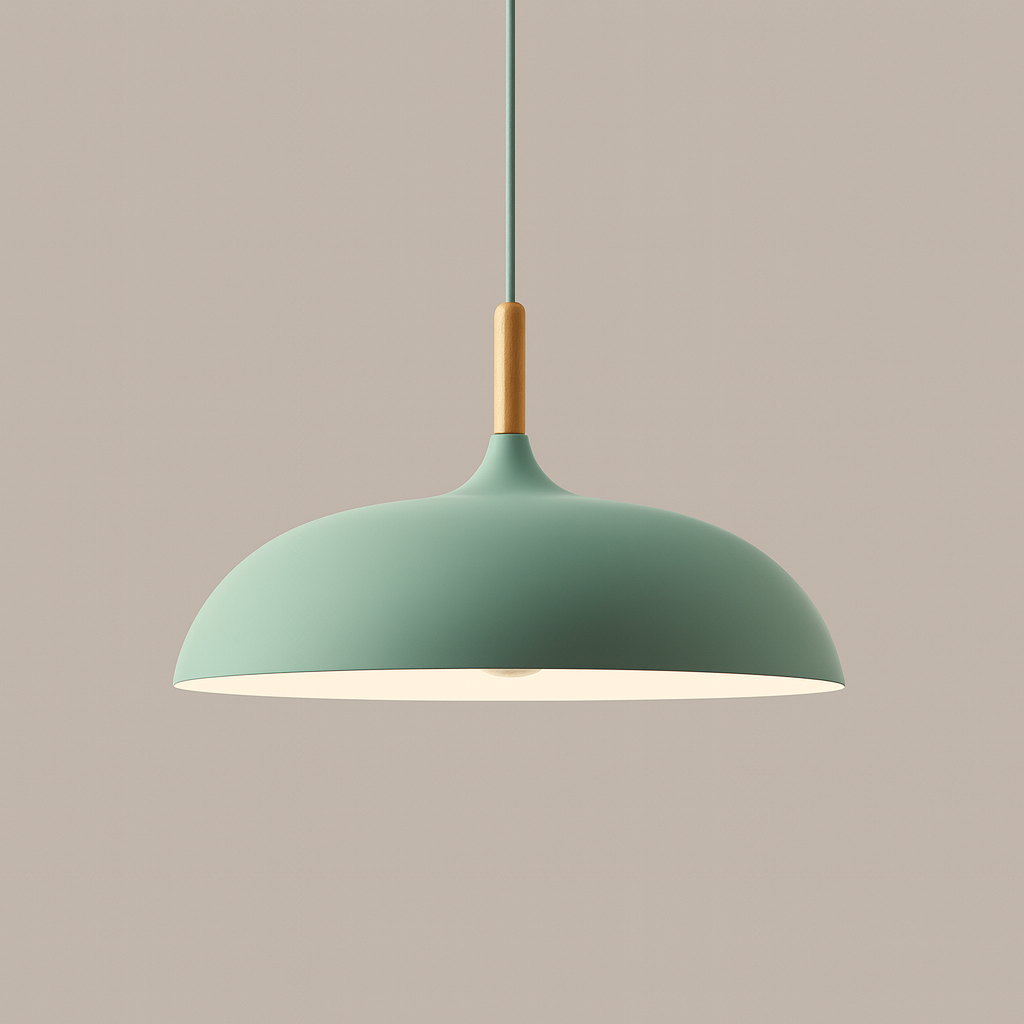 Pastel Palette Pendant Lights | Stylish Metal and Wood Lighting for Living Room