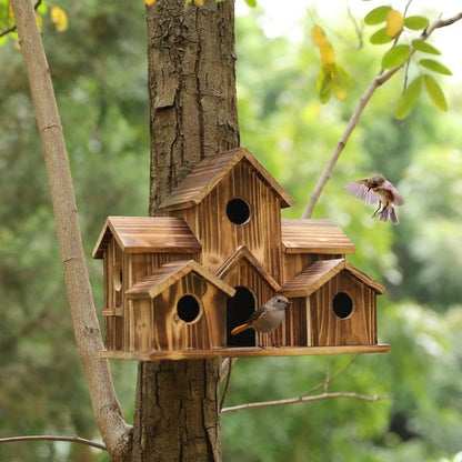 Hanging Bird House | Garden Bird Nest Shelter - Luxyecs