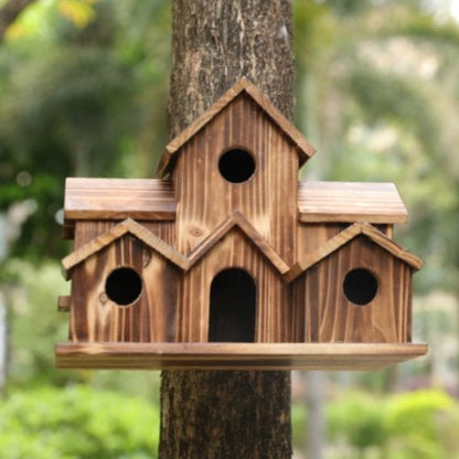 Hanging Bird House | Garden Bird Nest Shelter - Luxyecs