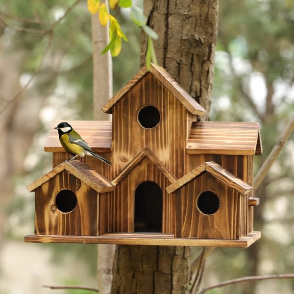 Hanging Bird House | Garden Bird Nest Shelter - Luxyecs