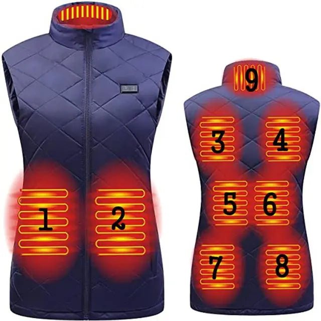 Heated Body Vest | Winter Warming Wear - Luxyecs