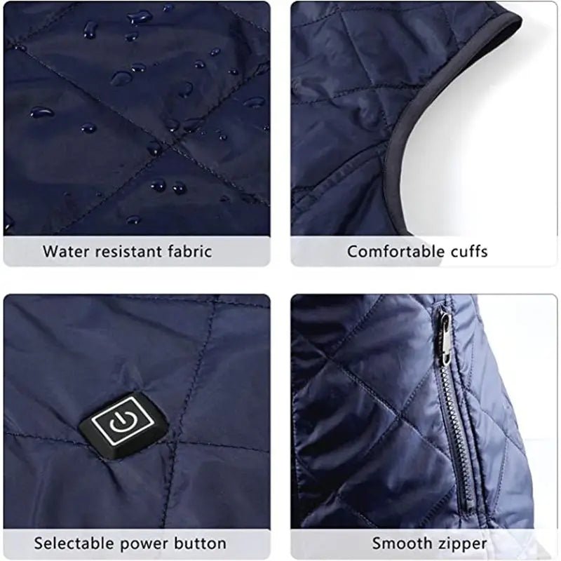 Heated Body Vest | Winter Warming Wear - Luxyecs
