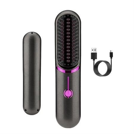 Heated Hair Brush | Smooth Straight Styling Tool - Luxyecs