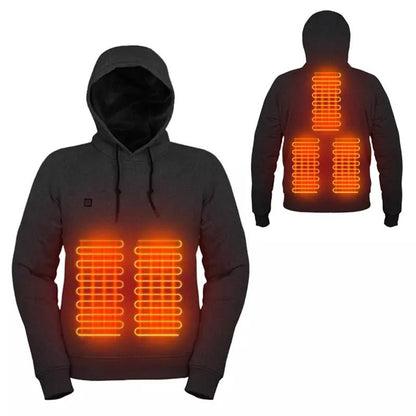Heated Hooded Sweatshirt | Electric Warming Hoodie - Luxyecs
