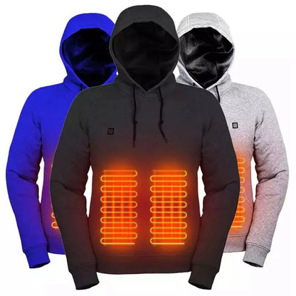 Heated Hooded Sweatshirt | Electric Warming Hoodie - Luxyecs