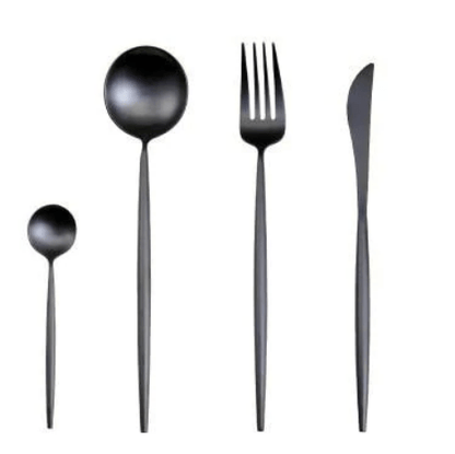 Cutlery Set | 24-Piece Stainless Steel Cutlery Collection in Gold and Silver