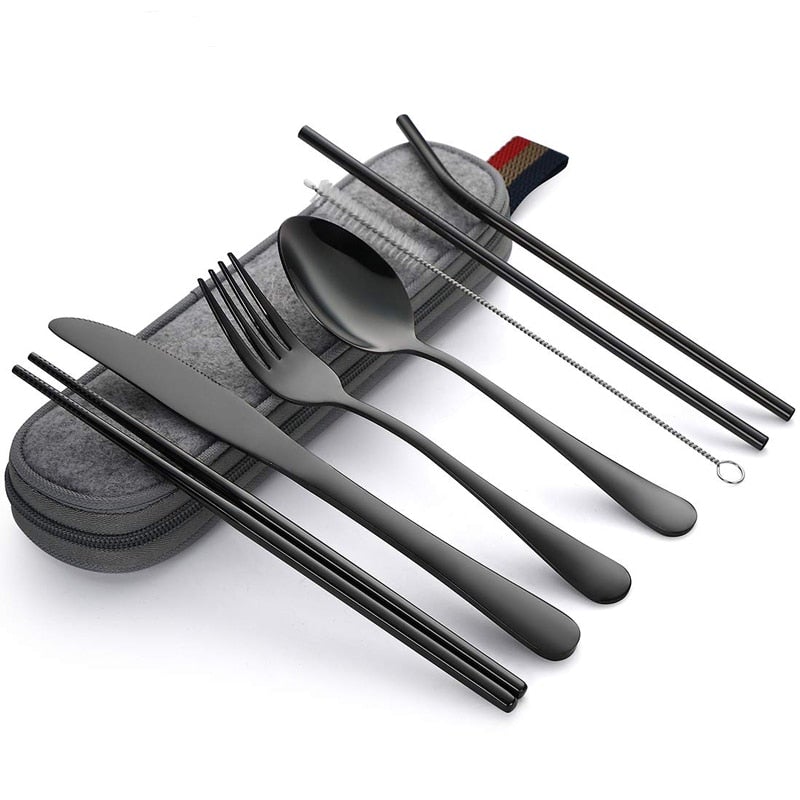 Cutlery Set | Stylish Portable Cutlery Set for Dining On-the-Go