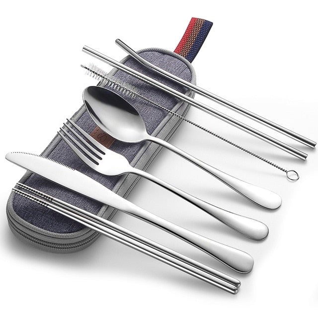 Cutlery Set | Stylish Portable Cutlery Set for Dining On-the-Go