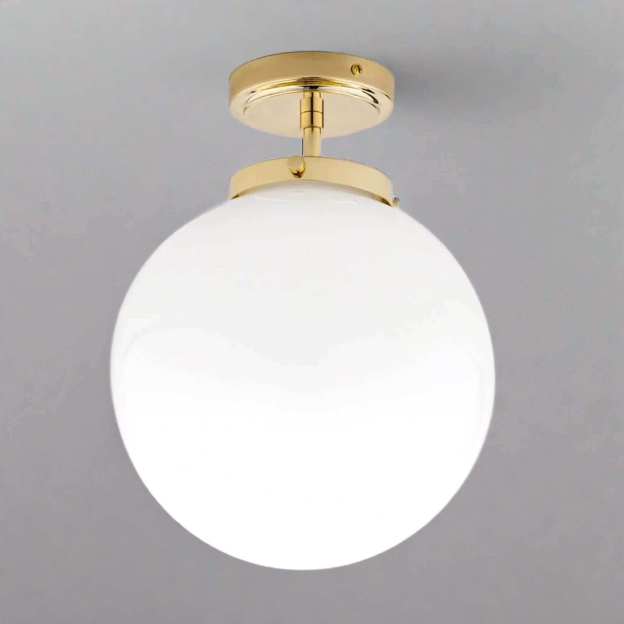Polished Chrome Ceiling Lamp | Modern Interior Lighting