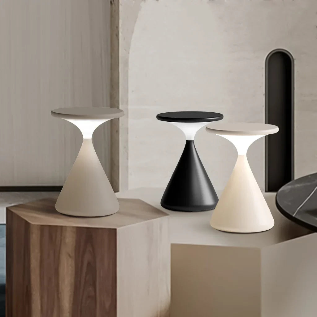 Hourglass Wireless Table Lamp | Elegant Wireless Lighting for Modern Homes