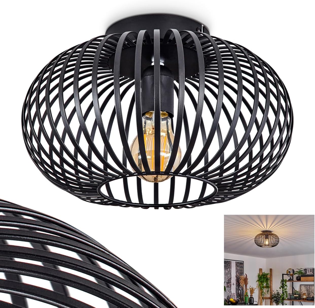 Retro Ceiling Light | Stylish Pendant Lamp in Multiple Colors for Home Decor