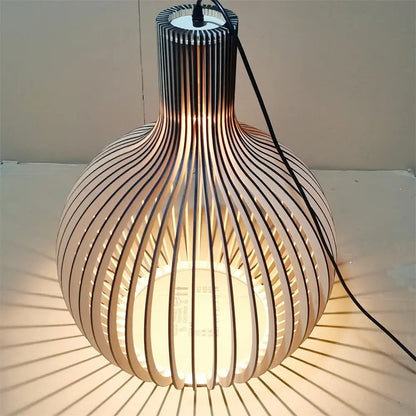 Rustic Wooden Pendant Lamp | Holland Design for Cozy and Elegant Home Decor