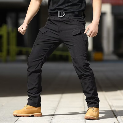 Men's Utility Trousers - Slim Cut Cargo-Style Pants