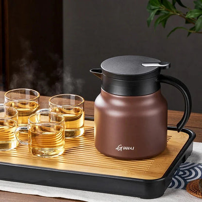 Insulated Teapot with Built-in Infuser | Ceramic and Stainless Steel Liner