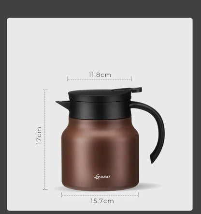 Insulated Teapot with Built-in Infuser | Ceramic and Stainless Steel Liner