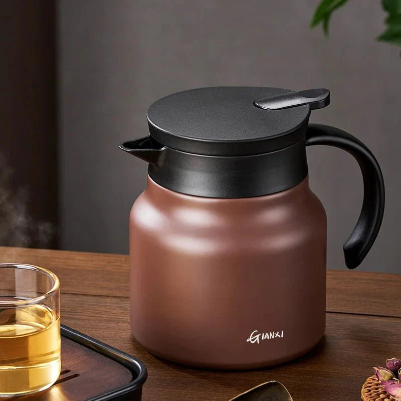 Insulated Teapot with Built-in Infuser | Ceramic and Stainless Steel Liner