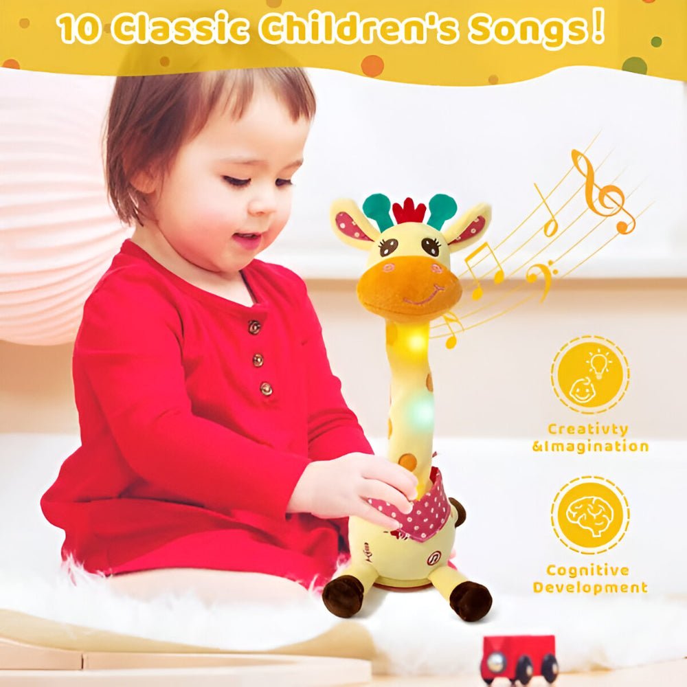 Kids Musical Toy | Interactive Singing Plush Giraffe - Luxyecs