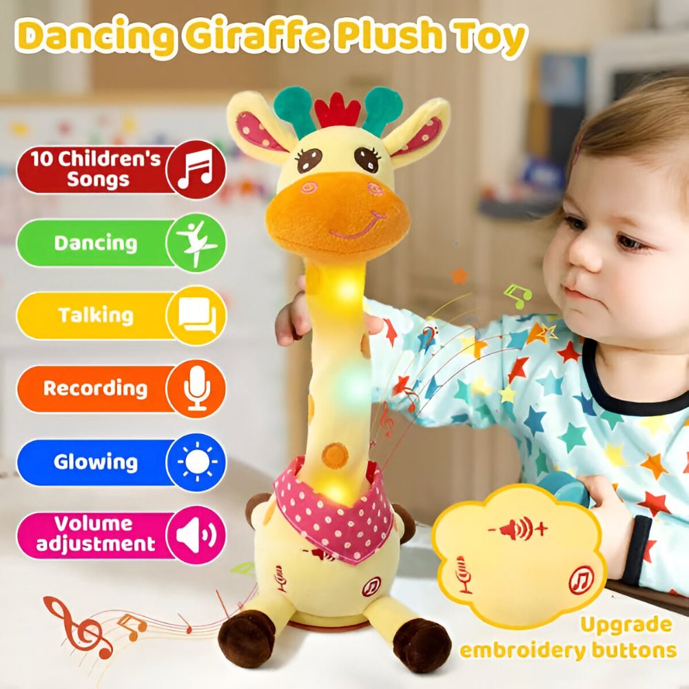 Kids Musical Toy | Interactive Singing Plush Giraffe - Luxyecs