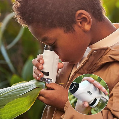Kids’ Portable Microscope 60x - 120x Magnification Educational Toy Durable Child - Friendly - Luxyecs