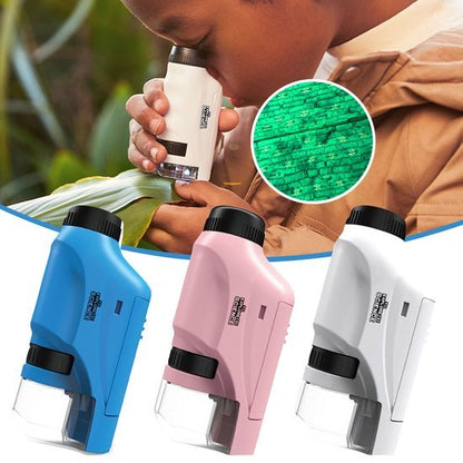 Kids’ Portable Microscope 60x - 120x Magnification Educational Toy Durable Child - Friendly - Luxyecs
