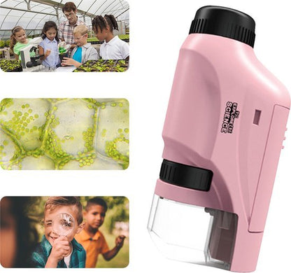 Kids’ Portable Microscope 60x - 120x Magnification Educational Toy Durable Child - Friendly - Luxyecs