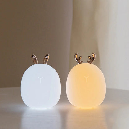 Cordless silicone children's bedside lamp