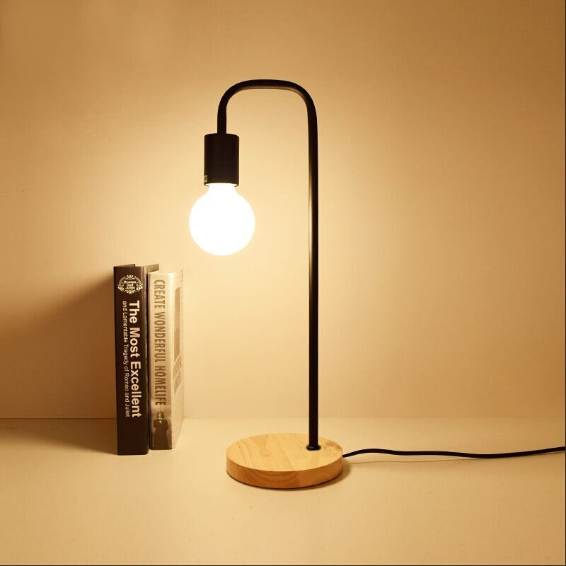 Edison industrial bedside lamp