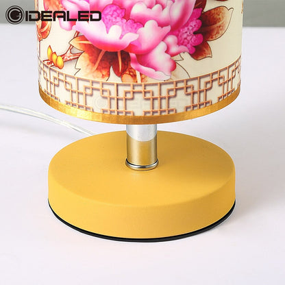 Round Japanese Scandinavian bedside lamp