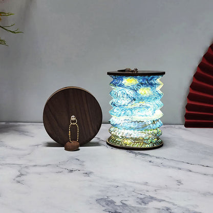 Portable Battery-Powered LED Bedside Lamp – Elegant & Innovative Lighting