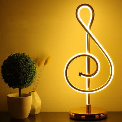 Original gold note enbedside lamp