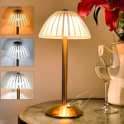 Modern Gold Base LED Bedside Lamp – Elegant and Sophisticated Lighting