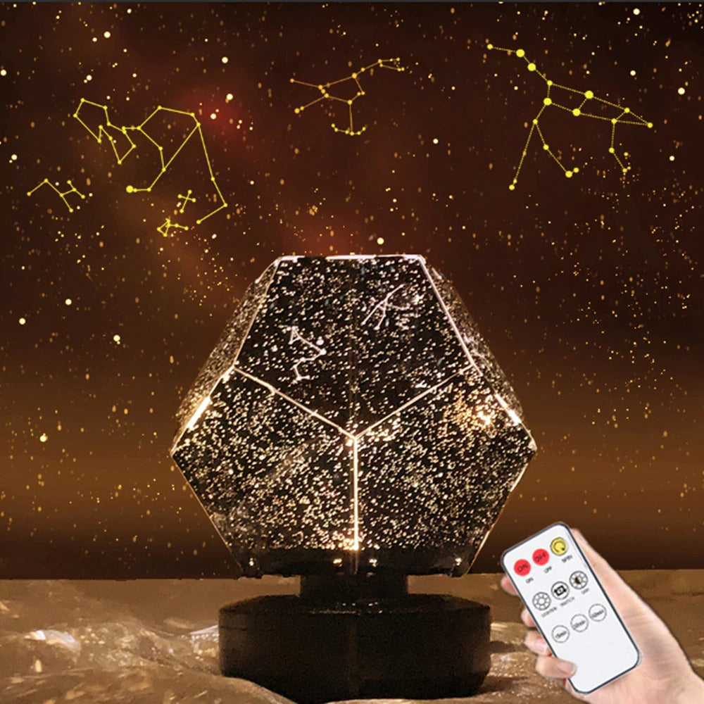 LED starry sky projector bedside lamp