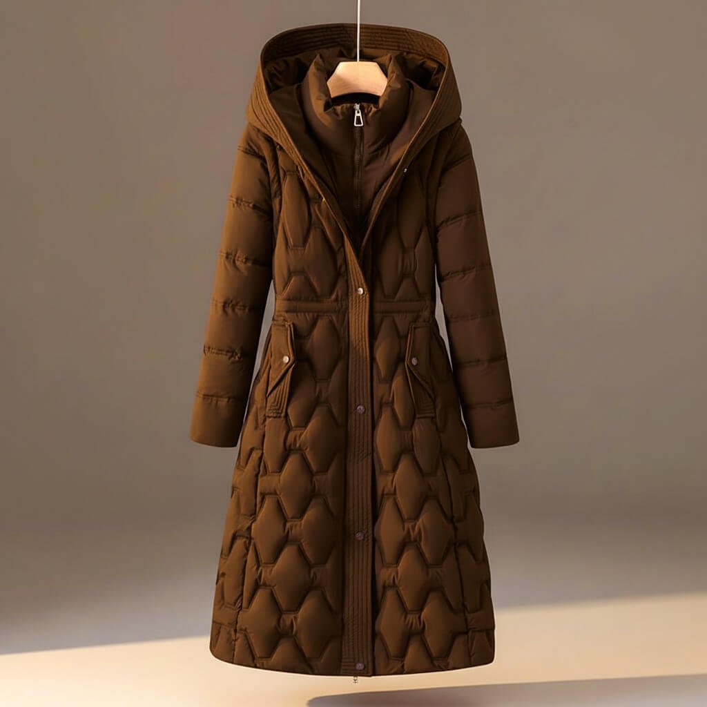 Lauren Quilted Hooded Coat - Luxyecs