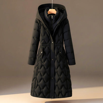 Lauren Quilted Hooded Coat - Luxyecs