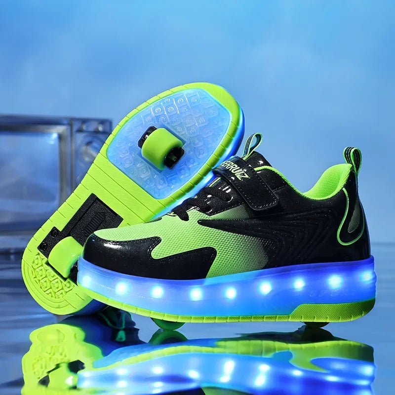 LED Roller Shoes for Children – Fun, Light - Up Wheels for Active Playtime - Luxyecs