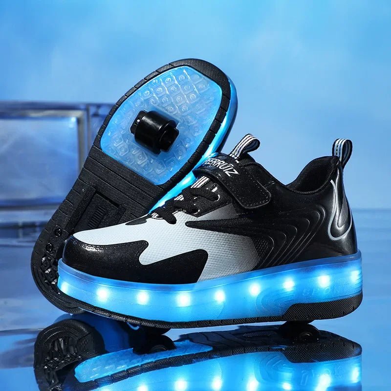 LED Roller Shoes for Children – Fun, Light - Up Wheels for Active Playtime - Luxyecs