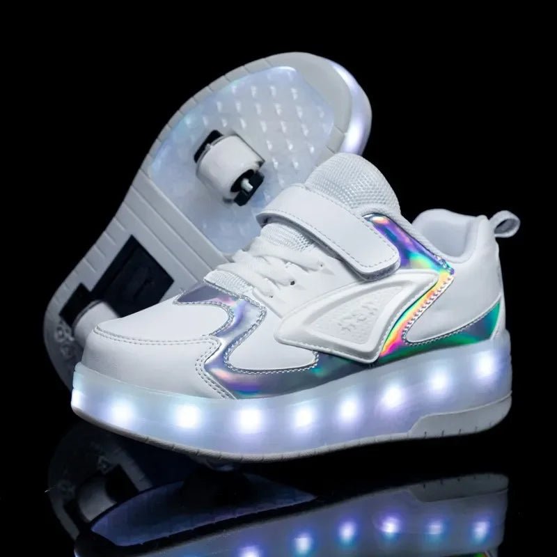 LED Roller Shoes for Children – Fun, Light - Up Wheels for Active Playtime - Luxyecs