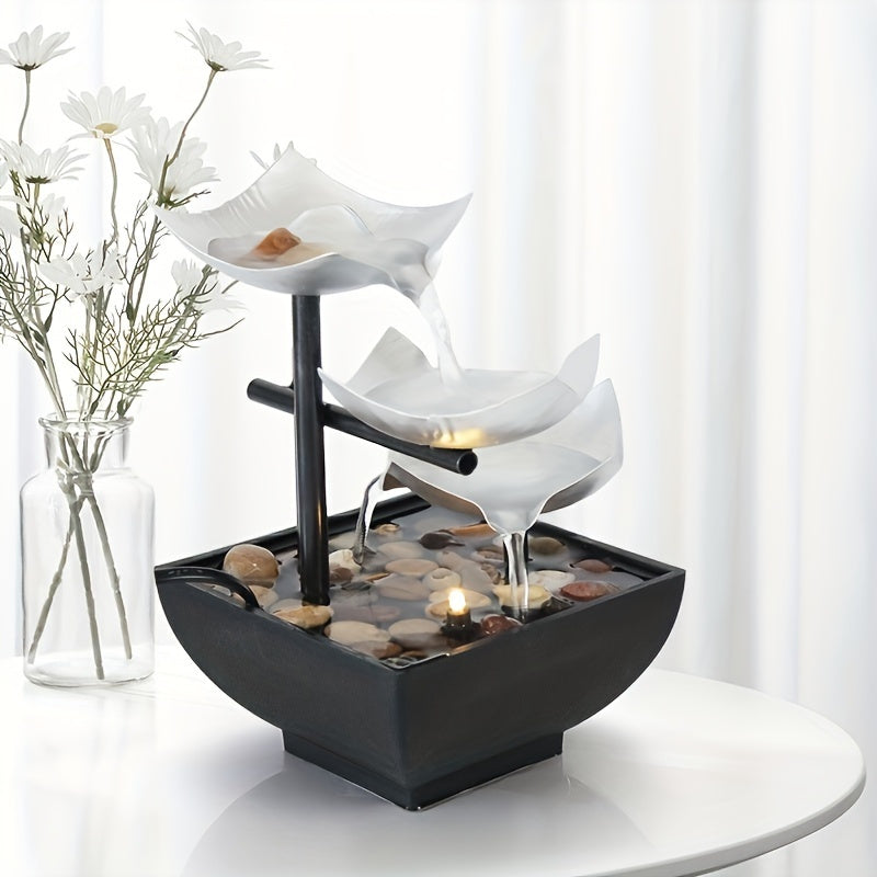 Glow - Modern LED Leaf Fountain