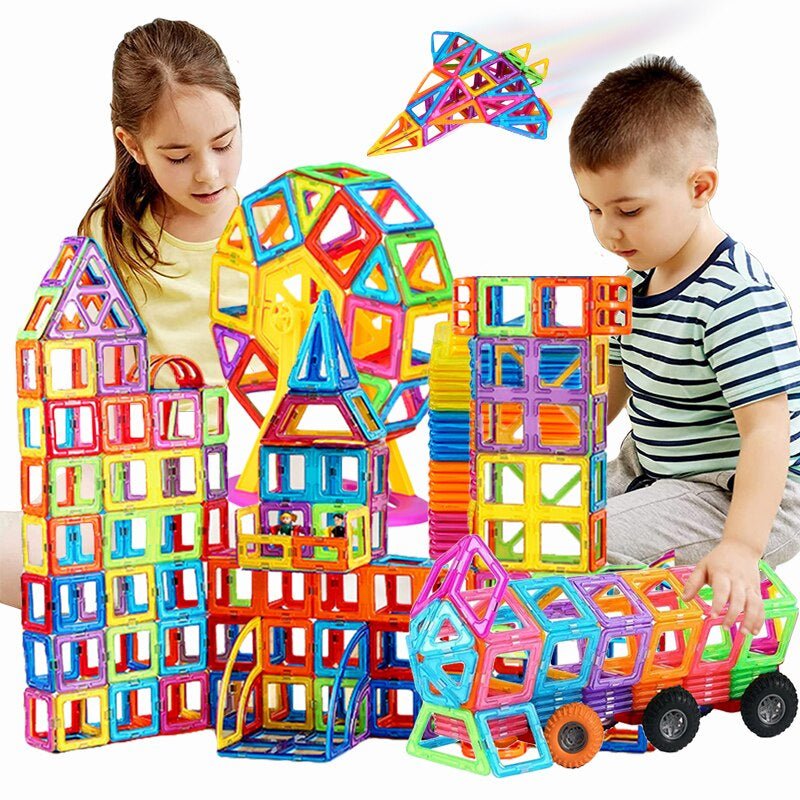 Magnetic Building Blocks | Kids Construction Toy Set - Luxyecs
