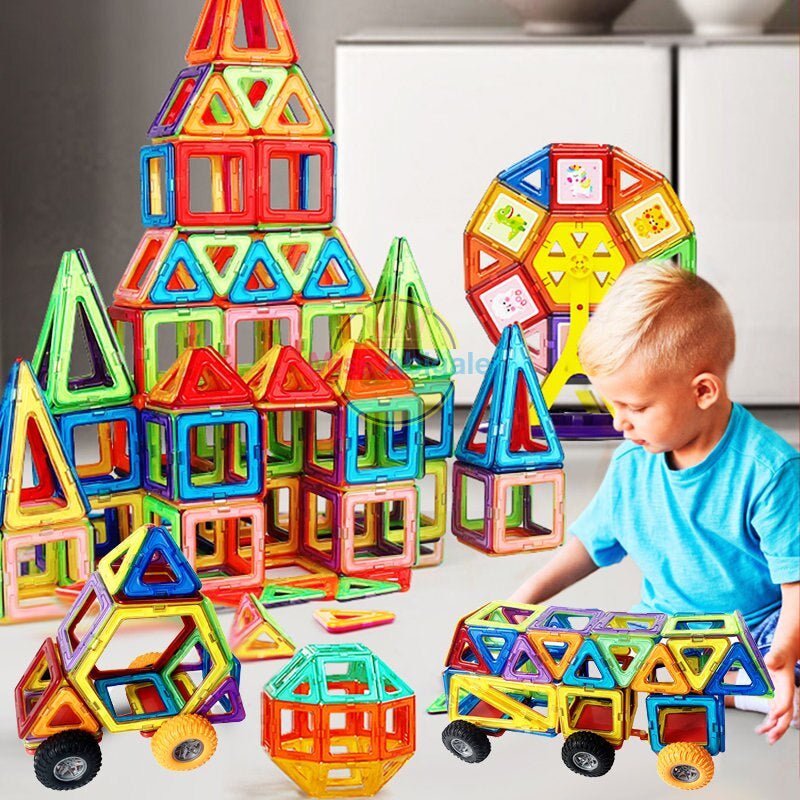 Magnetic Building Blocks | Kids Construction Toy Set - Luxyecs