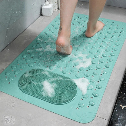 Non-Slip Shower Mat with Foot Scrubber | SafeGrip Bath Mat for Enhanced Safety