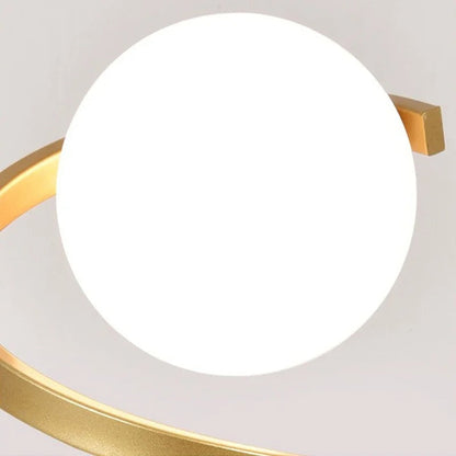 Modern Spiral Table Lamp | Elegant LED Bedside Light