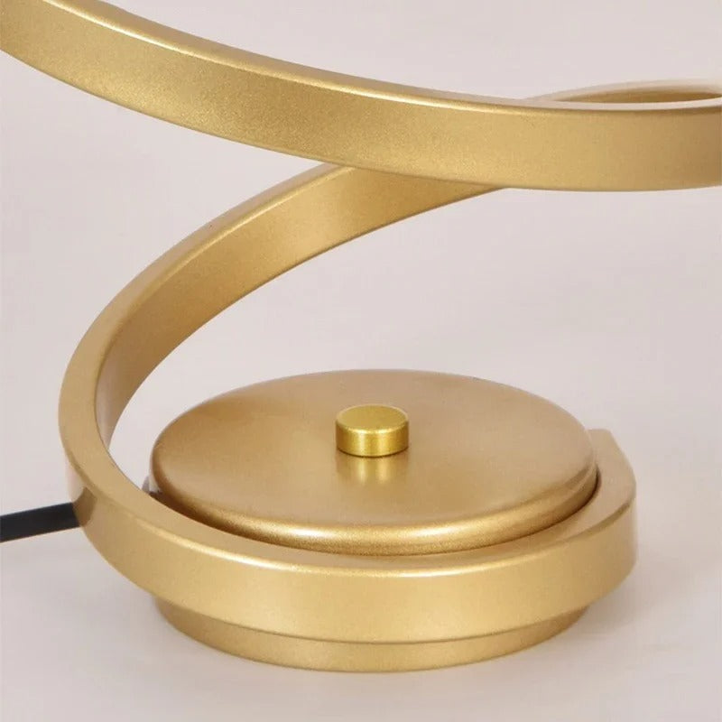 Modern Spiral Table Lamp | Elegant LED Bedside Light