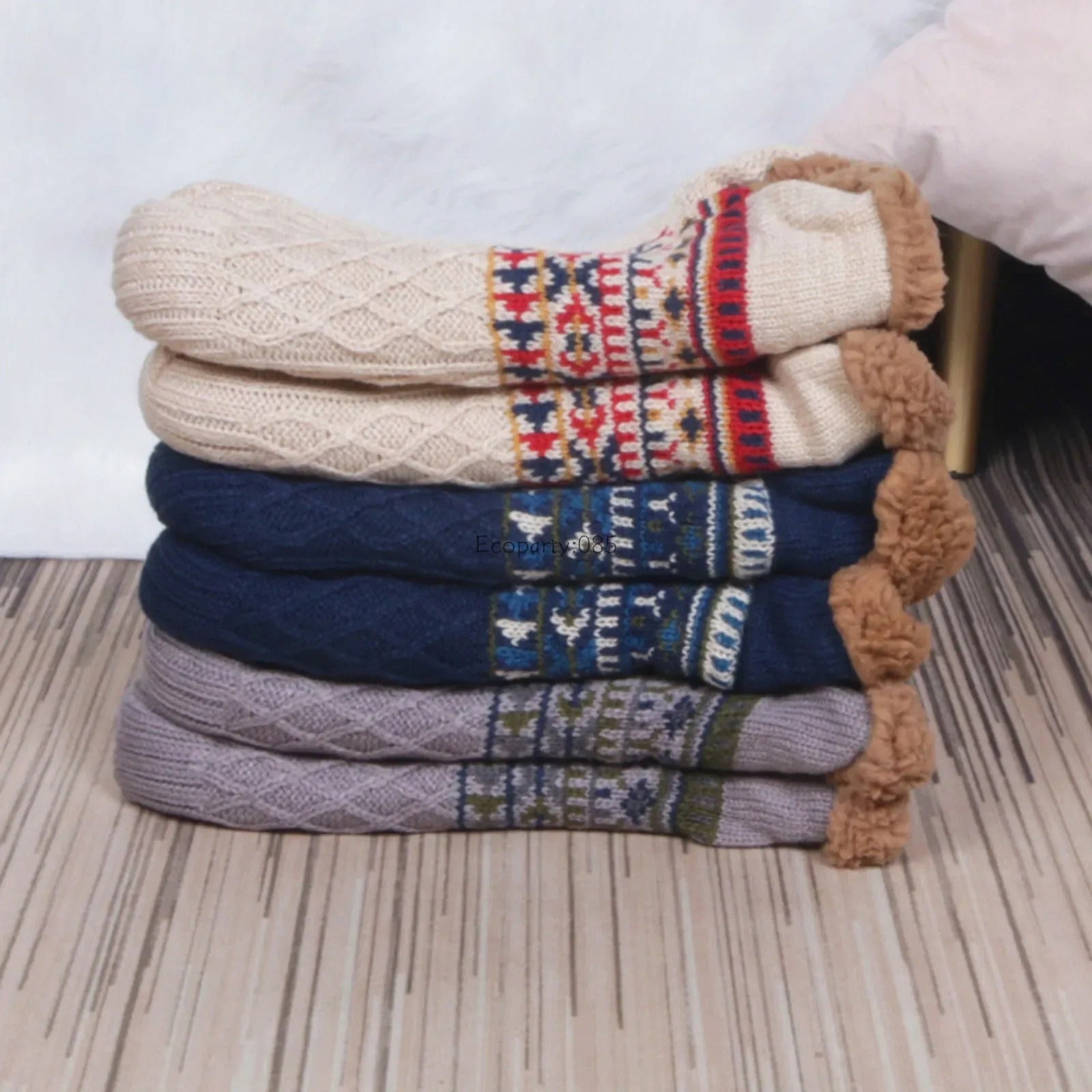 Winter Warm Home Socks | Anti-Slip Indoor Slippers